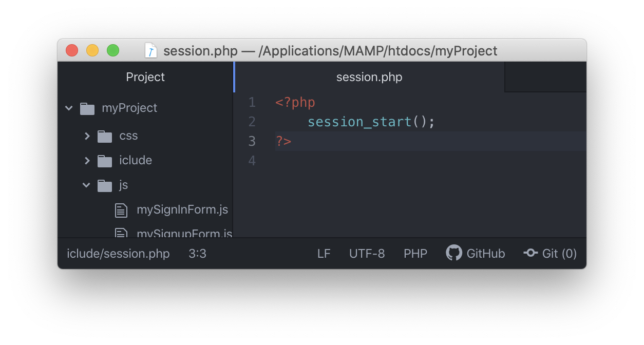 php image