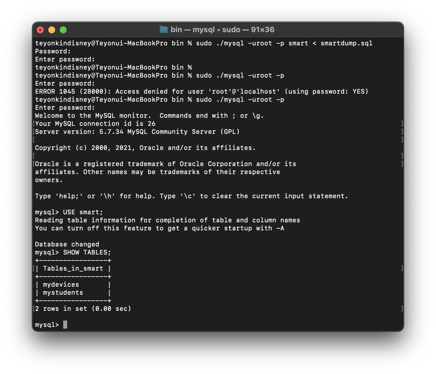 mysql backup