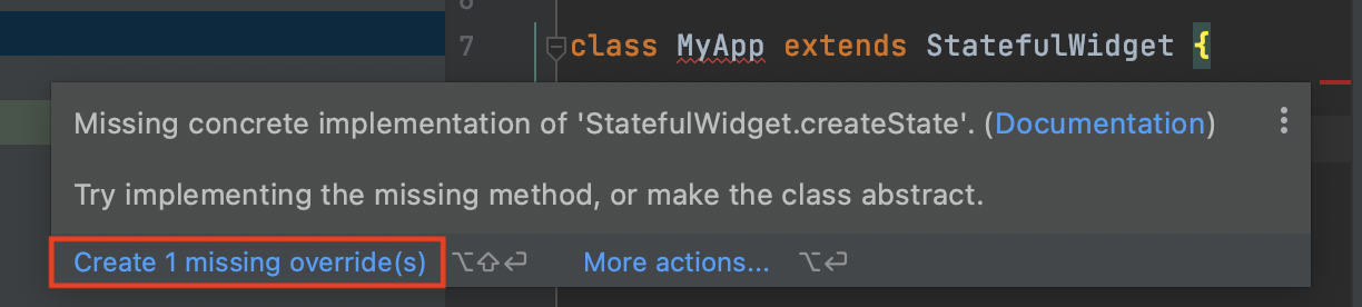 stateful widget